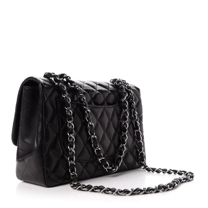 Chanel Lambskin Quilted Jumbo Single Flap Black 3 of 9