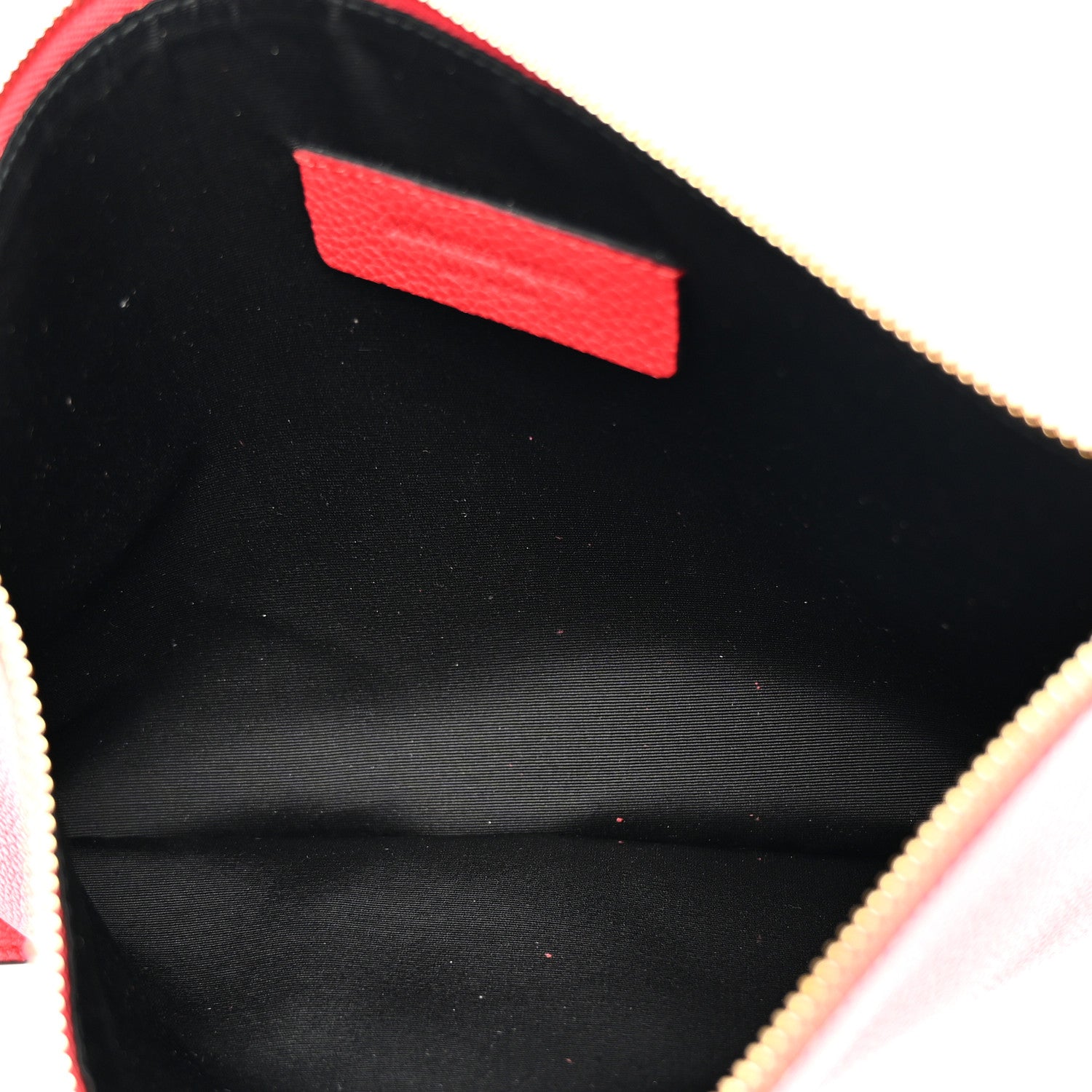 Alexander McQueen Calfskin Skull Zip Pouch Red 5 of 10