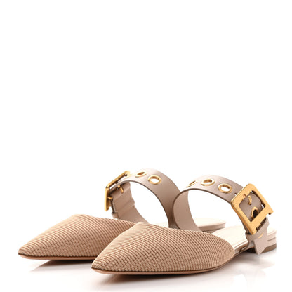 Christian Dior Technical Fabric D-Dior Ballerina Flat Mule 40.5 Nude 3 of 8
