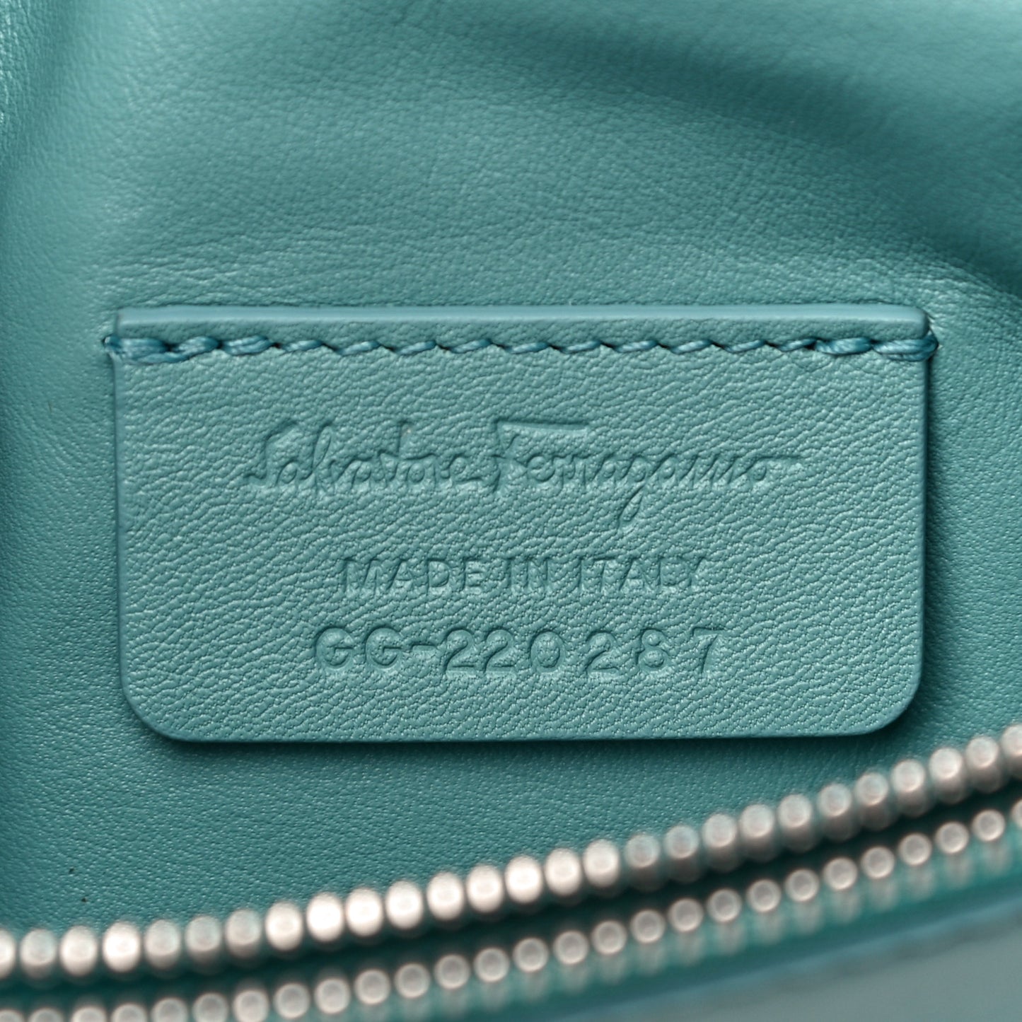 Calfskin Viva Bow Minibag Tyrone Turquoise