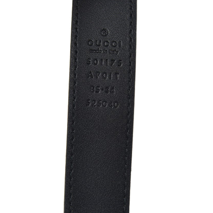 Gucci Calfskin Crystal Double G 30mm Belt 85 34 Black 4 of 4