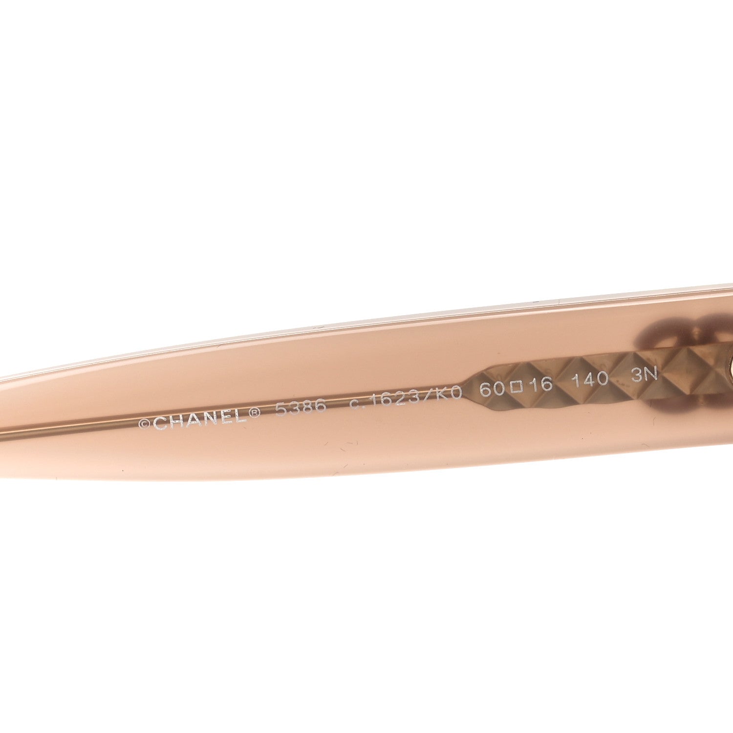 Chanel Acetate Butterfly CC Sunglasses 5386 Light Pink 6 of 8