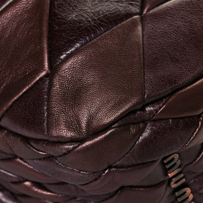 Miu Miu Vitello Patchwork Bag Lampone 10 of 11