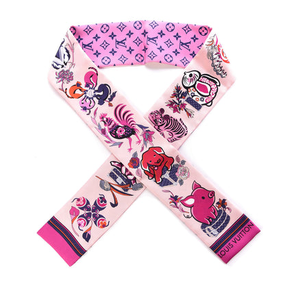 Louis Vuitton Silk Monogram Superstition Bandeau Rose 1 of 4