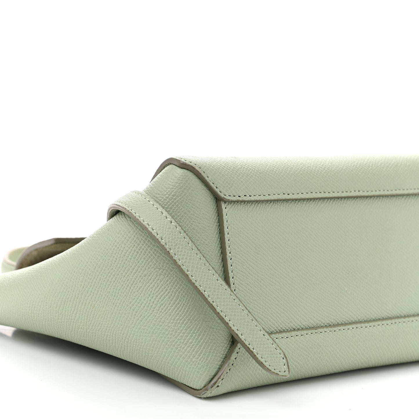 Grained Calfskin Nano Belt Bag Pastel Green