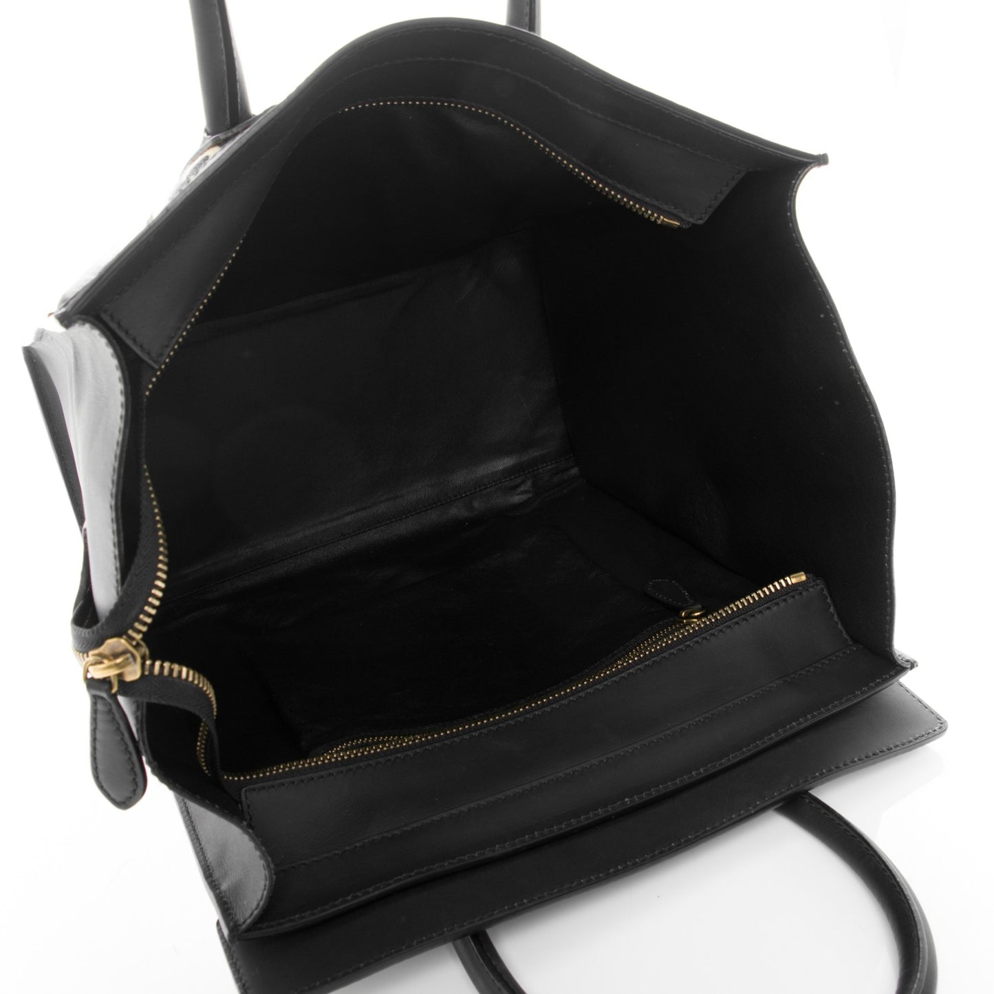 Canvas Smooth Calfskin Leopard Print Mini Luggage Black