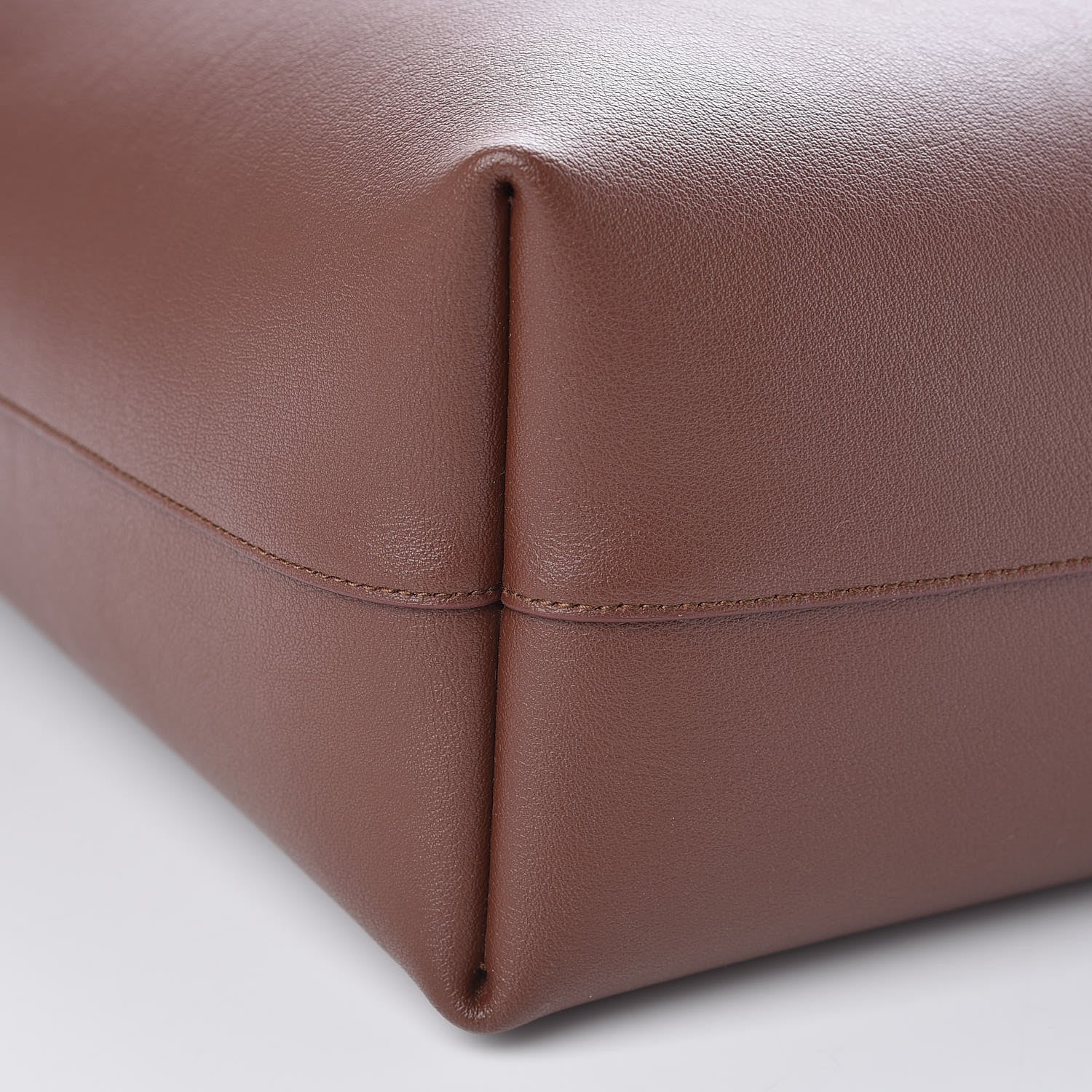 Saint Laurent Calfskin Large Shopping Tote Old Brandy 9 of 10