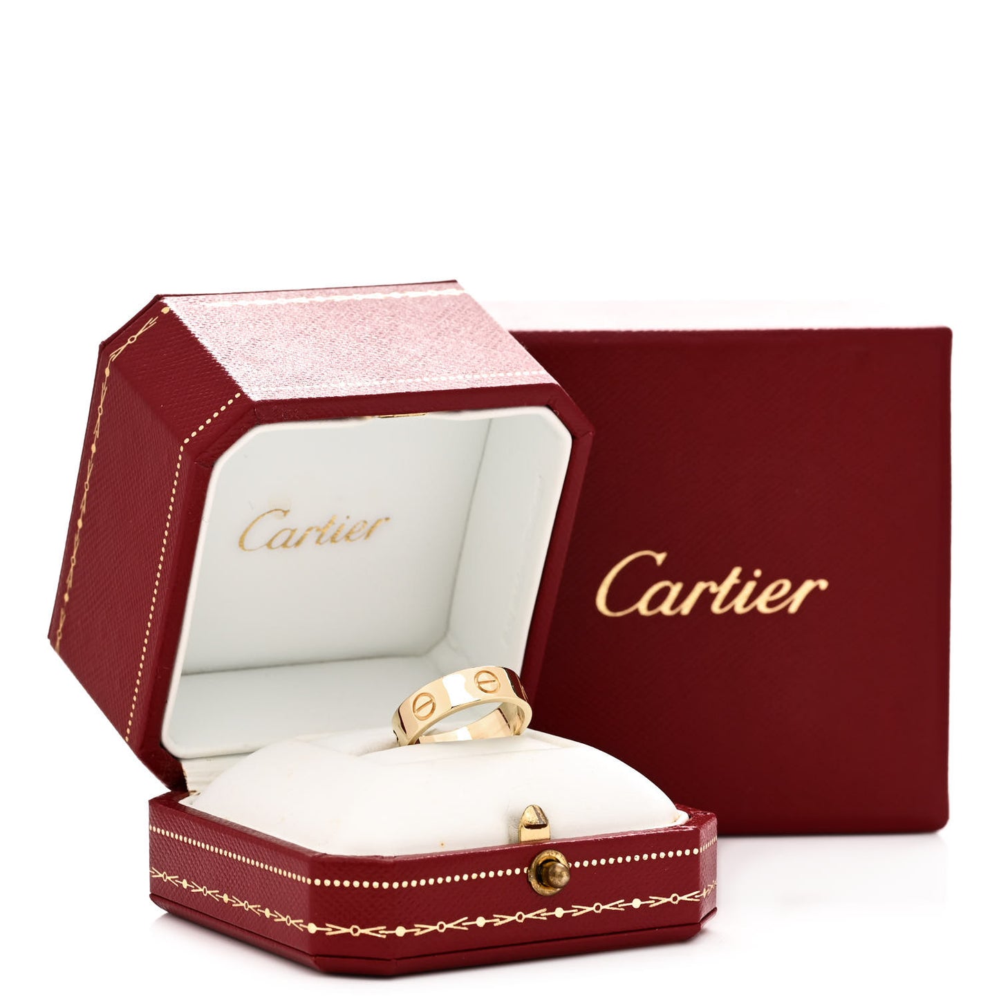 18K Yellow Gold 5.5mm LOVE Ring 53 6.5
