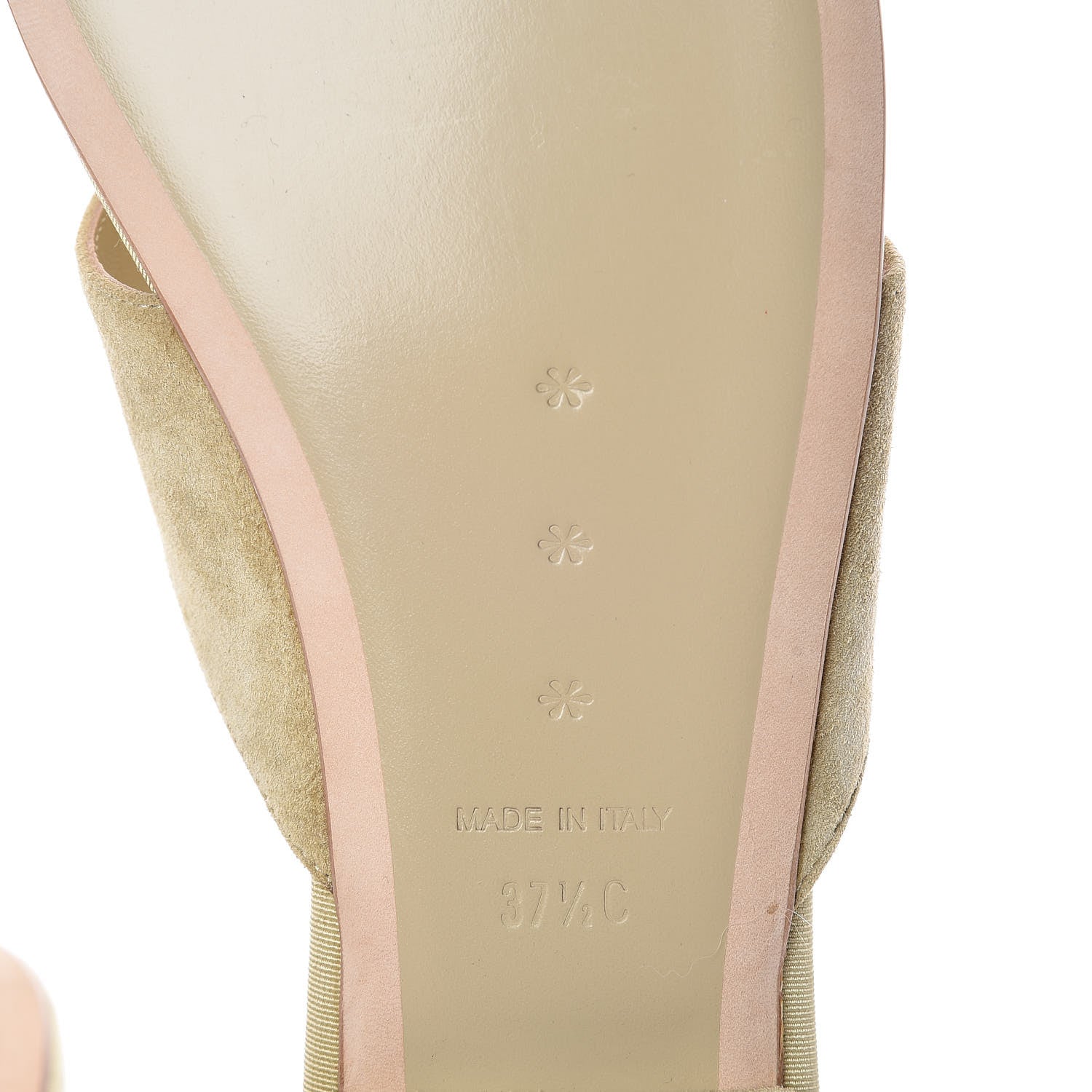 Chanel Suede Calfskin Camellia Thong Sandals 37.5 Beige 7 of 11