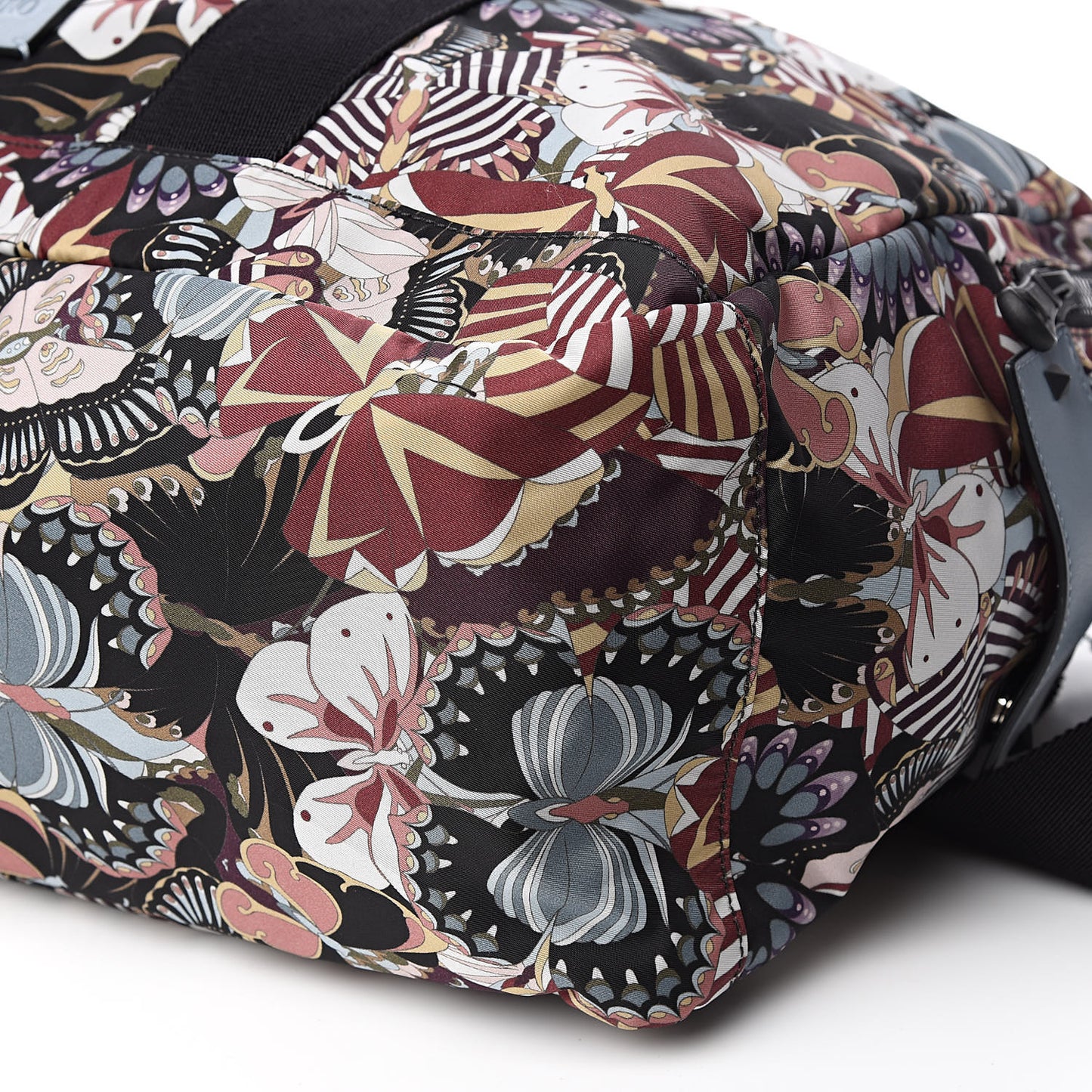 Nylon Camubutterfly Duffle Bag Multicolor