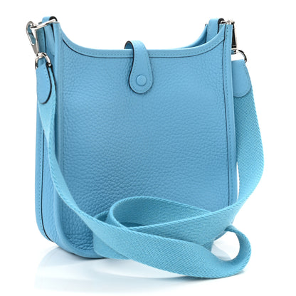 Hermes Taurillon Clemence Evelyne TPM Bleu Du Nord 2 of 10