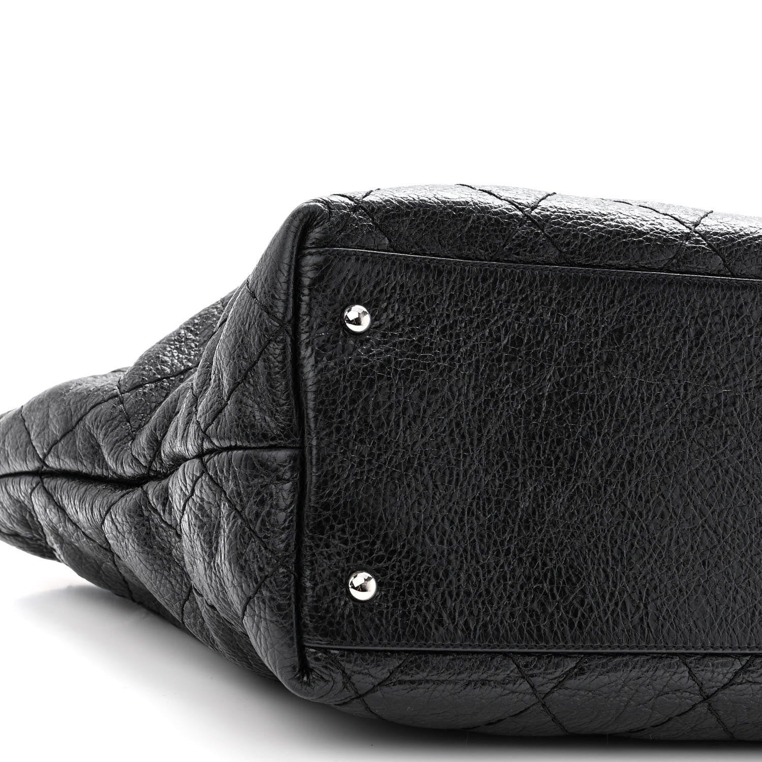 Chanel Glazed Calfskin Large On The Road Tote Black 9 of 12