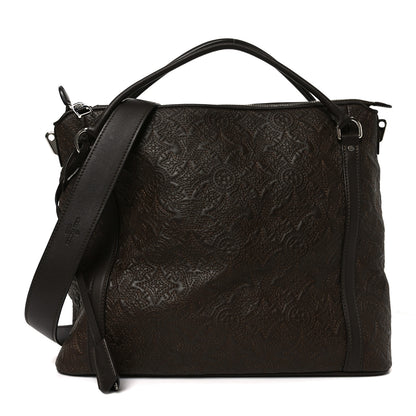 Louis Vuitton Monogram Lambskin Antheia Ixia MM Olive 1 of 9