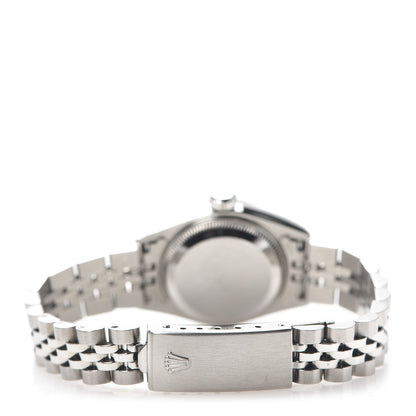 Rolex Stainless Steel 18K White Gold Diamond 26mm Oyster Perpetual Datejust Watch Silver 69174 4 of 6