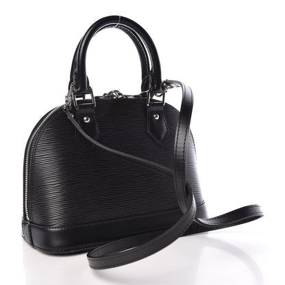 Louis Vuitton Epi Alma BB Black 3 of 9