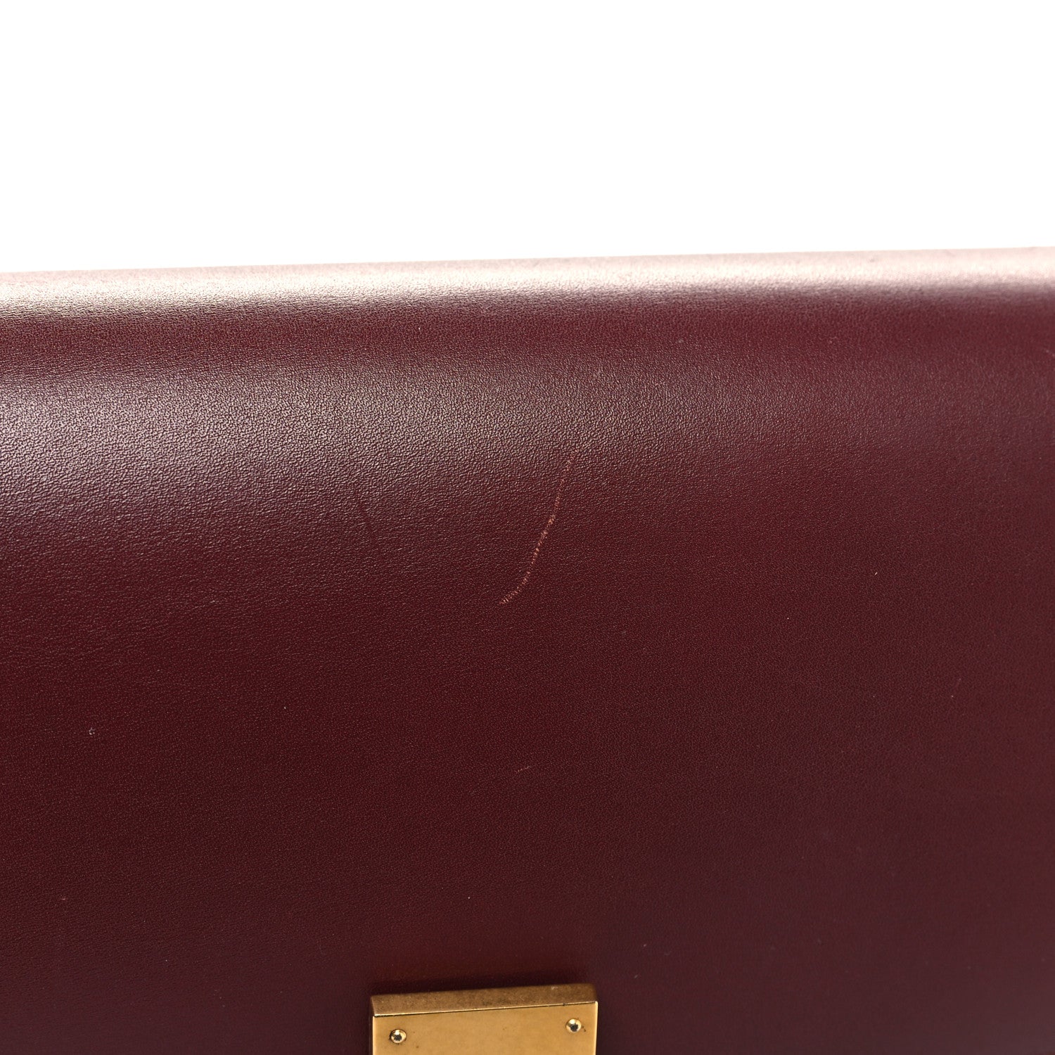 Celine Box Calfskin Medium Classic Box Flap Bag Burgundy 13 of 15