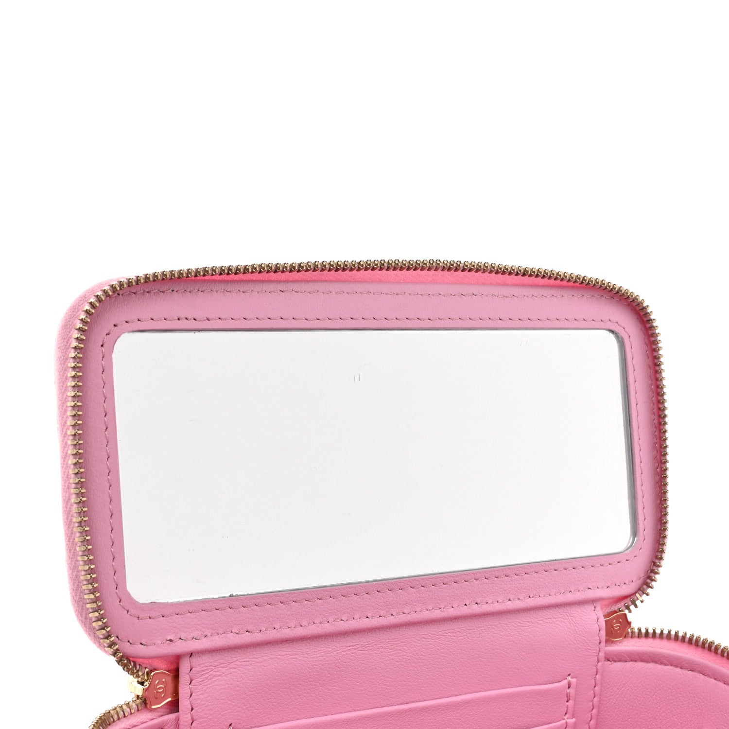 Chanel Caviar Quilted Sweetheart Vanity Case Pink 11 of 11
