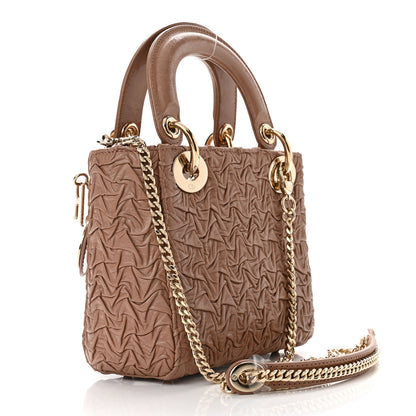 Christian Dior Lambskin Gathered Mini Lady Dior Fard 3 of 11