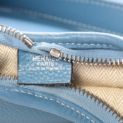 Hermes Taurillon Clemence Massai PM Blue Jean 6 of 11