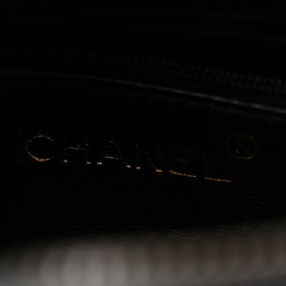 Chanel Lambskin Chevron Quilted Tassel Camera Case Black 6 of 14