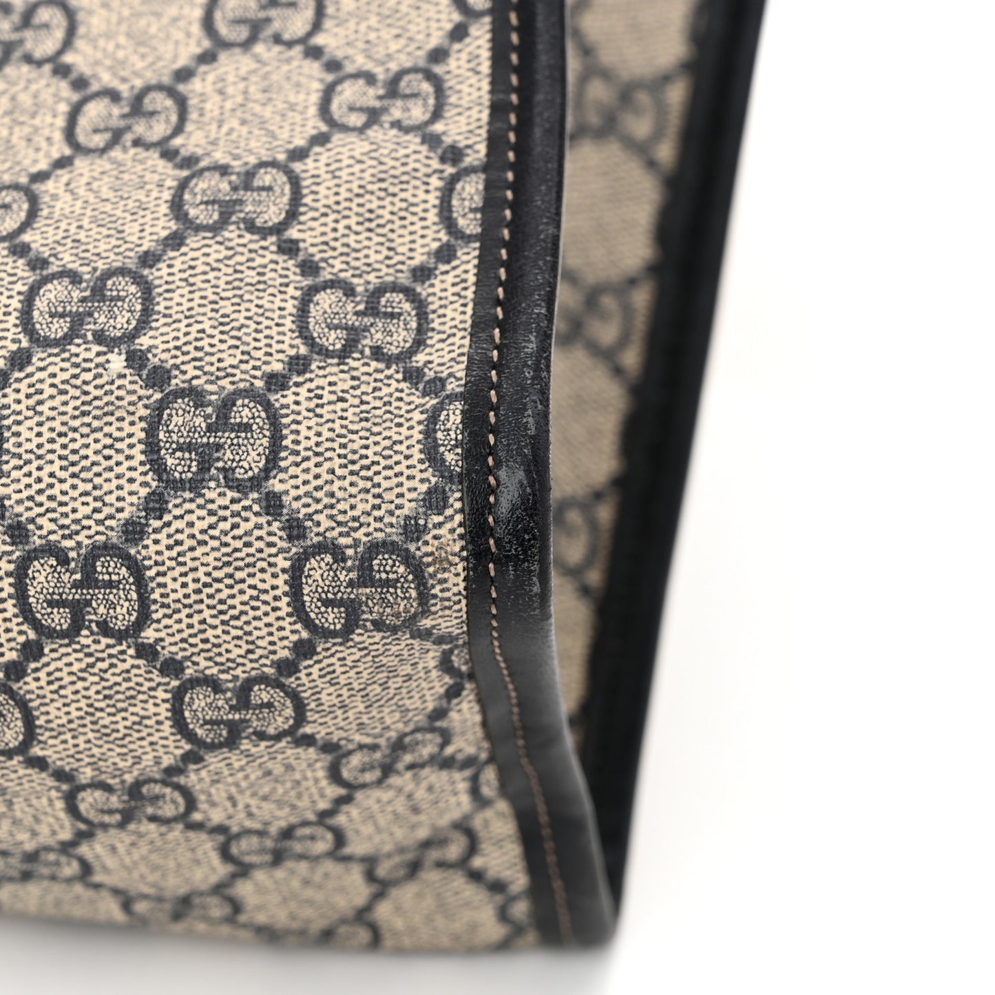 GG Plus Monogram Small Signature Web Loop Vertical Tote Navy