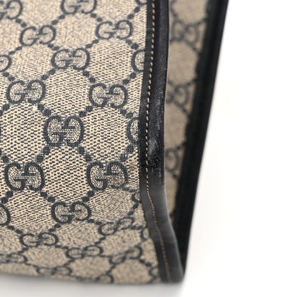 Gucci GG Plus Monogram Small Signature Web Loop Vertical Tote Navy 11 of 16