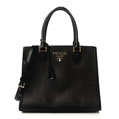 Prada Saffiano Soft Calfskin Large Tote Black 1 of 9
