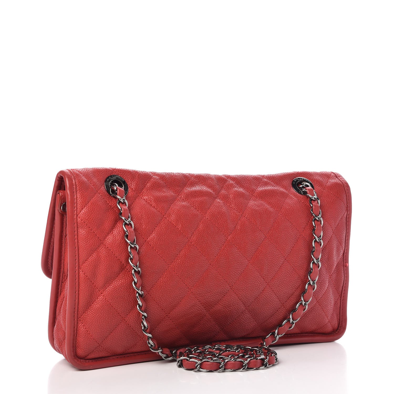 Chanel Caviar Quilted Medium French Riviera Flap Red 3 of 12