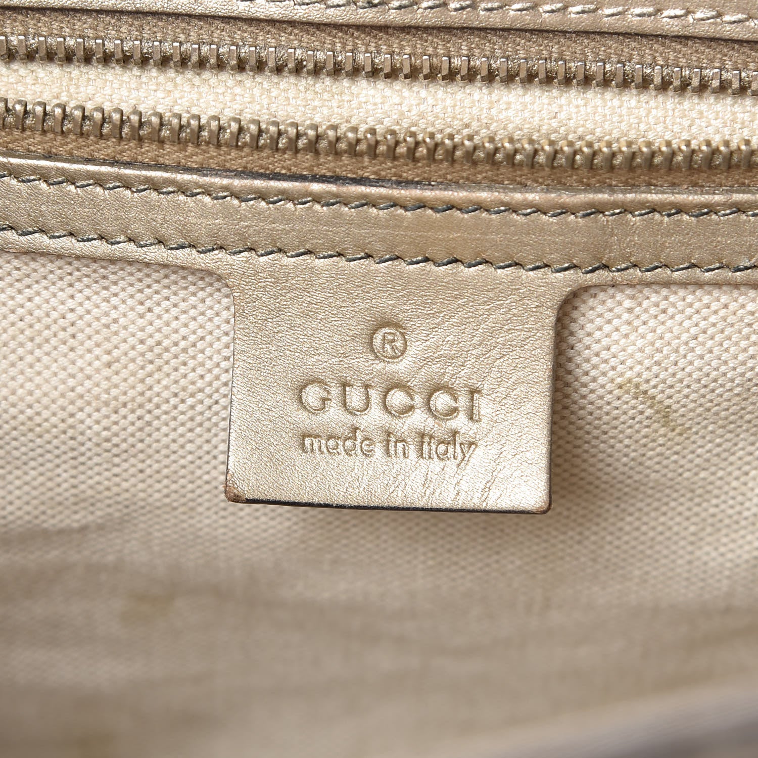 Gucci Shine Guccissima Large Emily Chain Shoulder Bag Gold 6 of 13