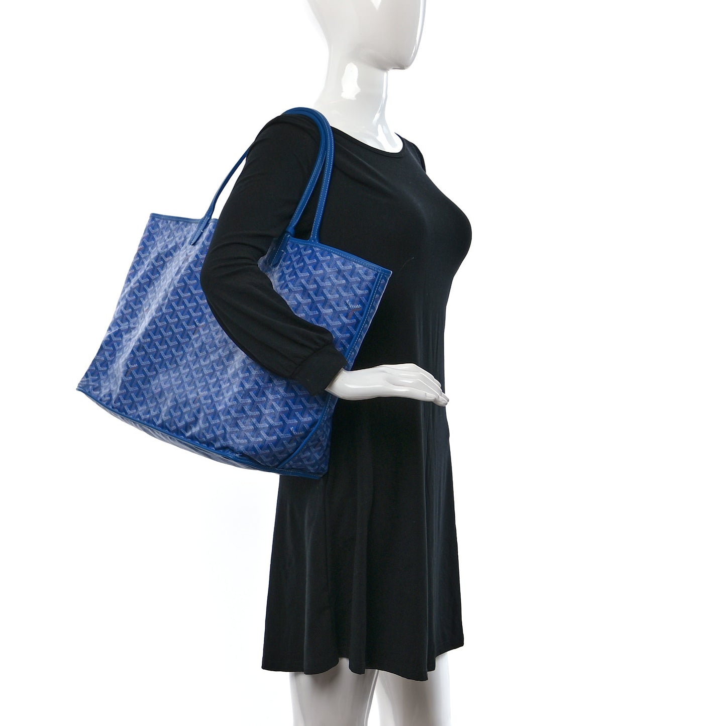 Goyardine Reversible Anjou GM Sky Blue