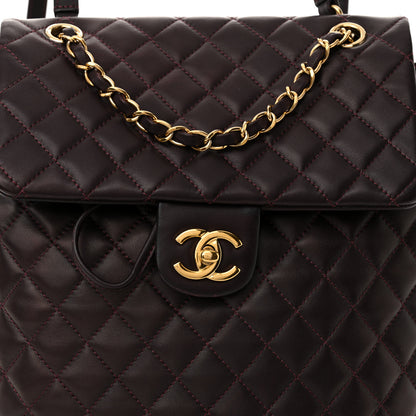 Chanel Lambskin Quilted Large Urban Spirit Backpack Dark Purple 8 of 11