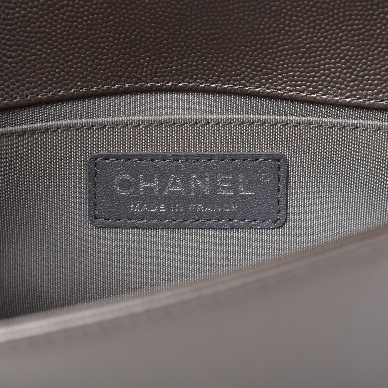 Chanel Metallic Caviar Quilted Small Boy Flap Bronze 8 of 10