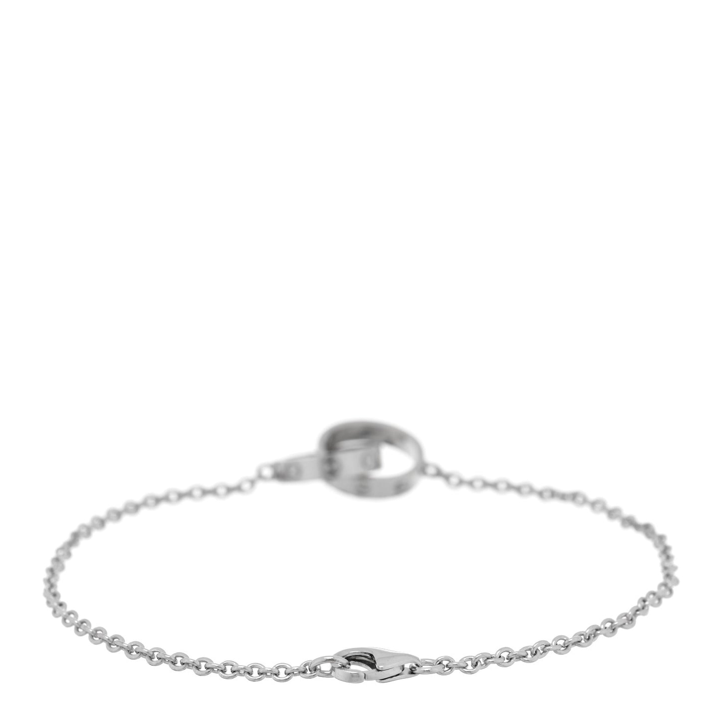 18K White Gold Interlocking LOVE Bracelet