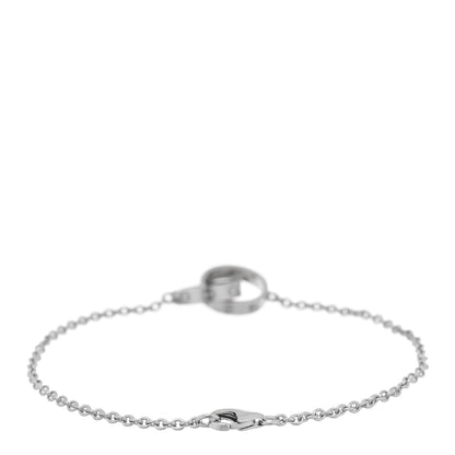 Cartier 18K White Gold Interlocking LOVE Bracelet 2 of 3
