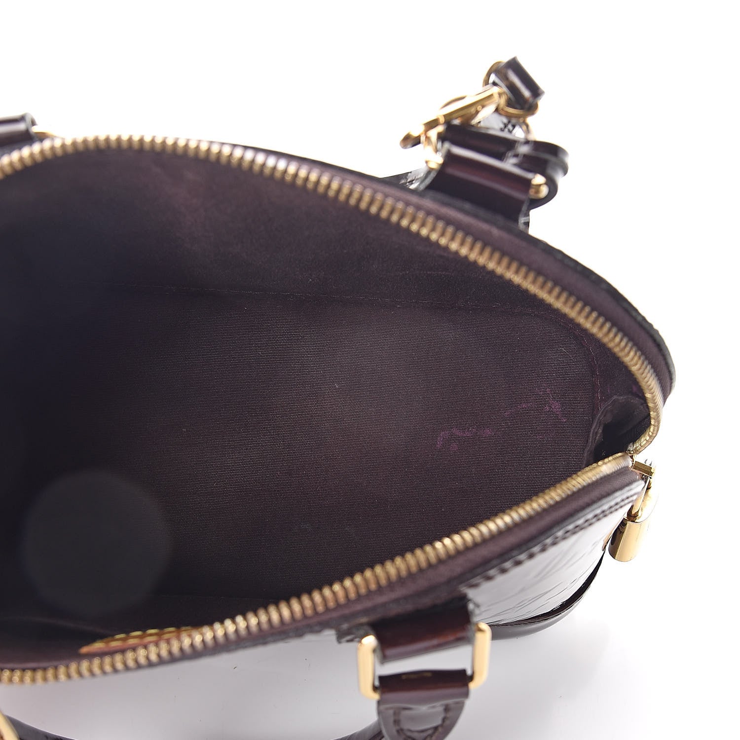 Louis Vuitton Vernis Alma BB Amarante 5 of 8
