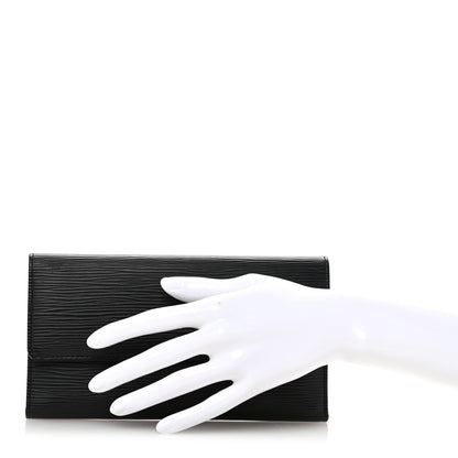 Louis Vuitton Epi Sarah Wallet Black 2 of 9