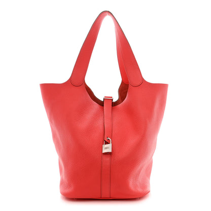 Hermes Taurillon Clemence Picotin Lock TGM Rose Jaipur 1 of 10