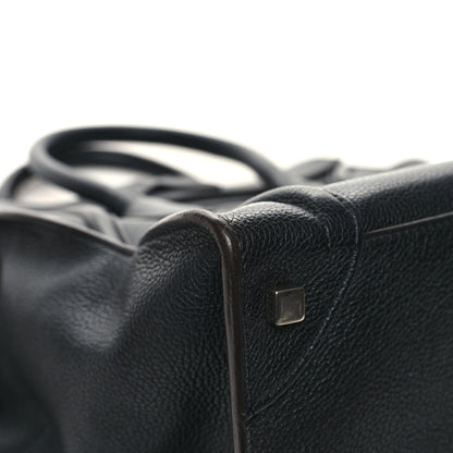 Celine Drummed Calfskin Mini Luggage Black 10 of 11