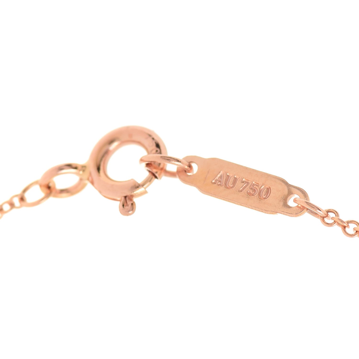 Tiffany 18K Rose Gold Diamond .18ct Solitaire Pendant Necklace 5 of 5