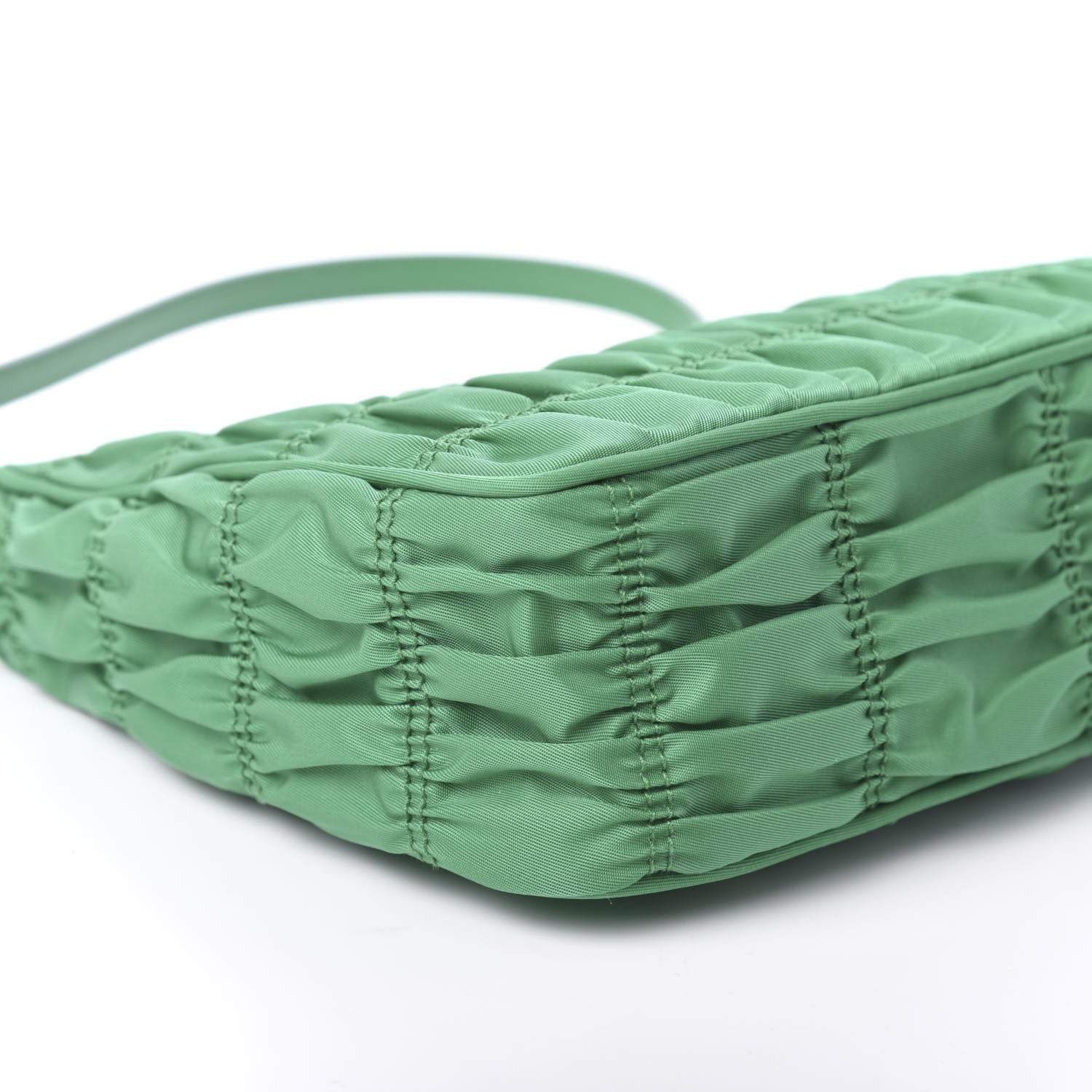 Prada Tessuto Nylon Gaufre Shoulder Bag Menta 6 of 10