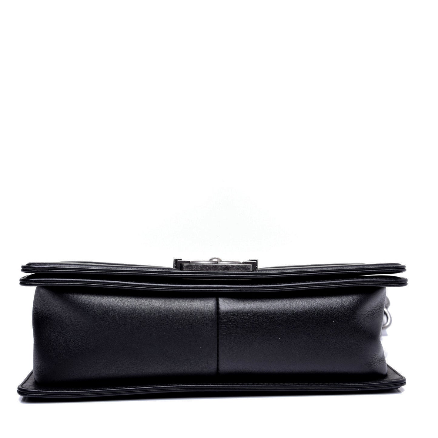 Calfskin Quilted Medium Boy Flap Black
