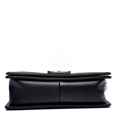 Chanel Calfskin Quilted Medium Boy Flap Black 12 of 14