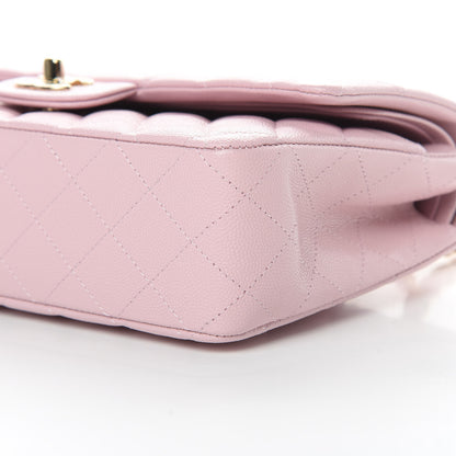 Chanel Caviar Quilted Medium Double Flap Light Pink 10 of 11