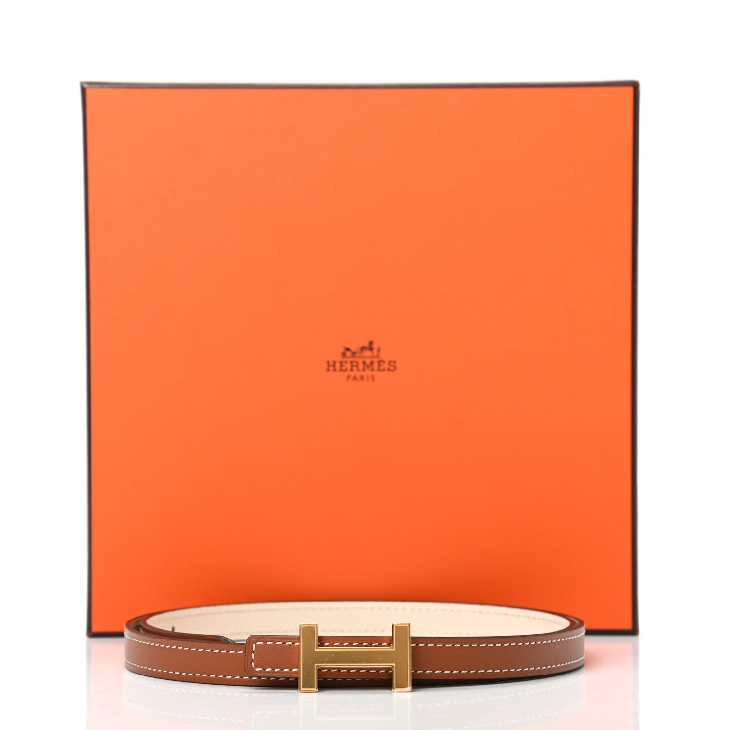 Hermes Epsom Swift 13mm Focus 80 Belt Gold Nata 4 of 4
