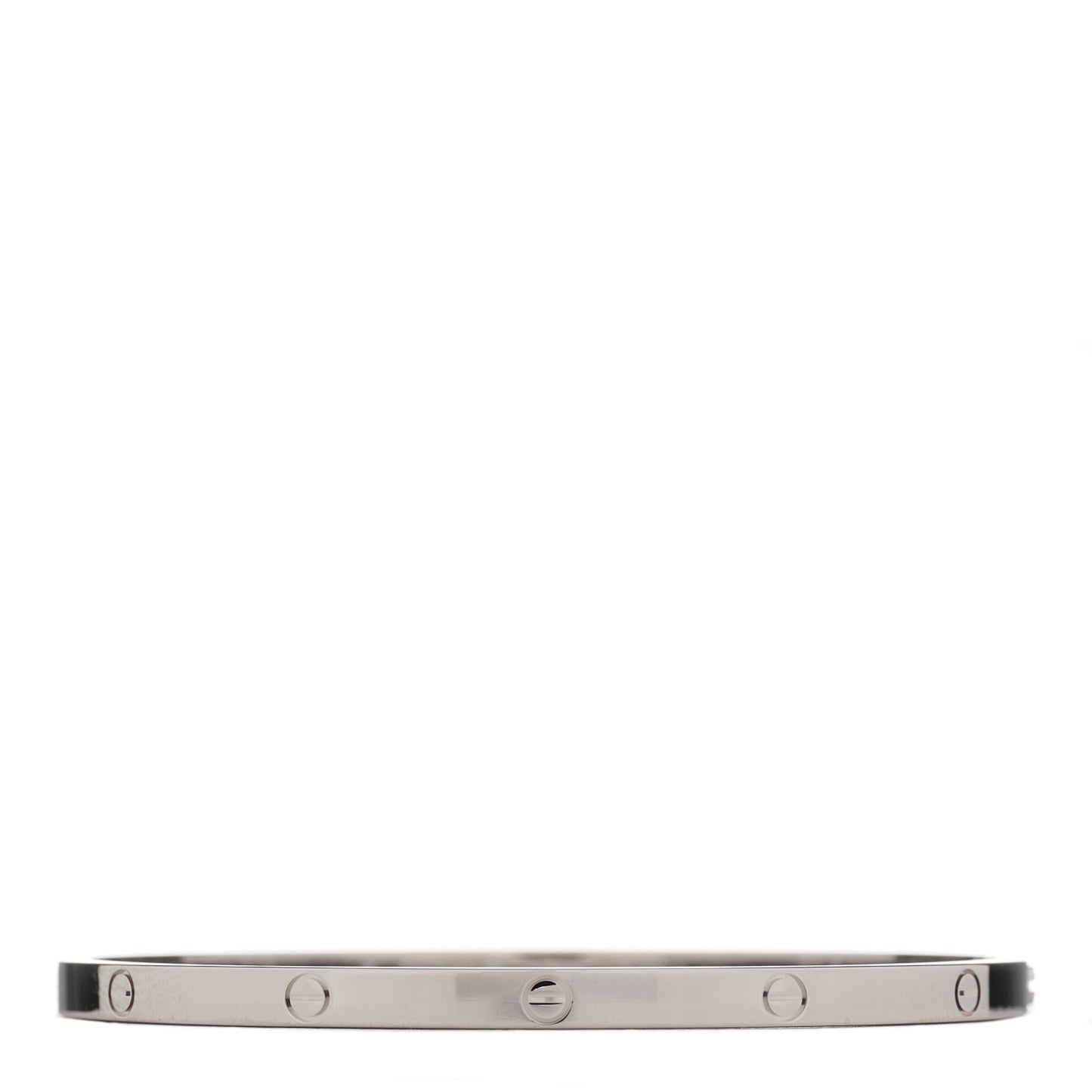 18K White Gold Small LOVE Bracelet 17