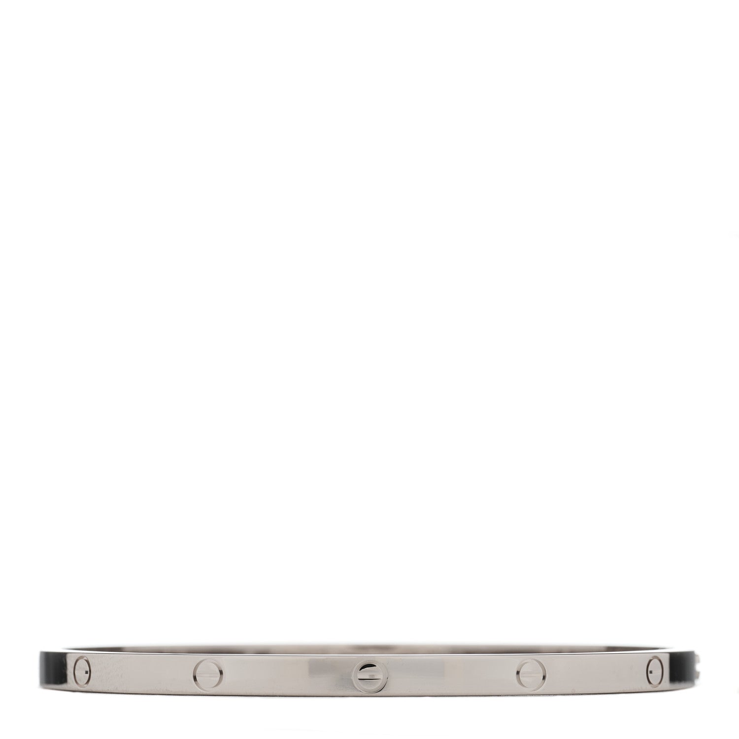 Cartier 18K White Gold Small LOVE Bracelet 17 1 of 5