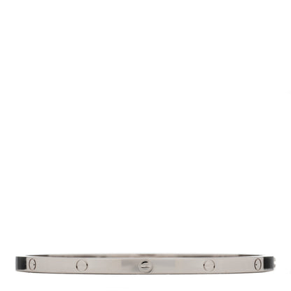 Cartier 18K White Gold Small LOVE Bracelet 17 1 of 5