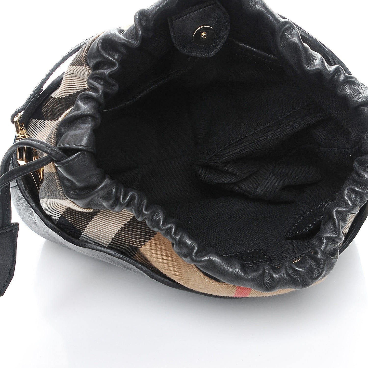 Burberry Calfskin House Check Little Crush Black 7 of 8