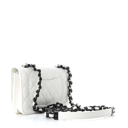 Chanel Caviar Quilted My Everything Wallet On Chain WOC White 3 of 10