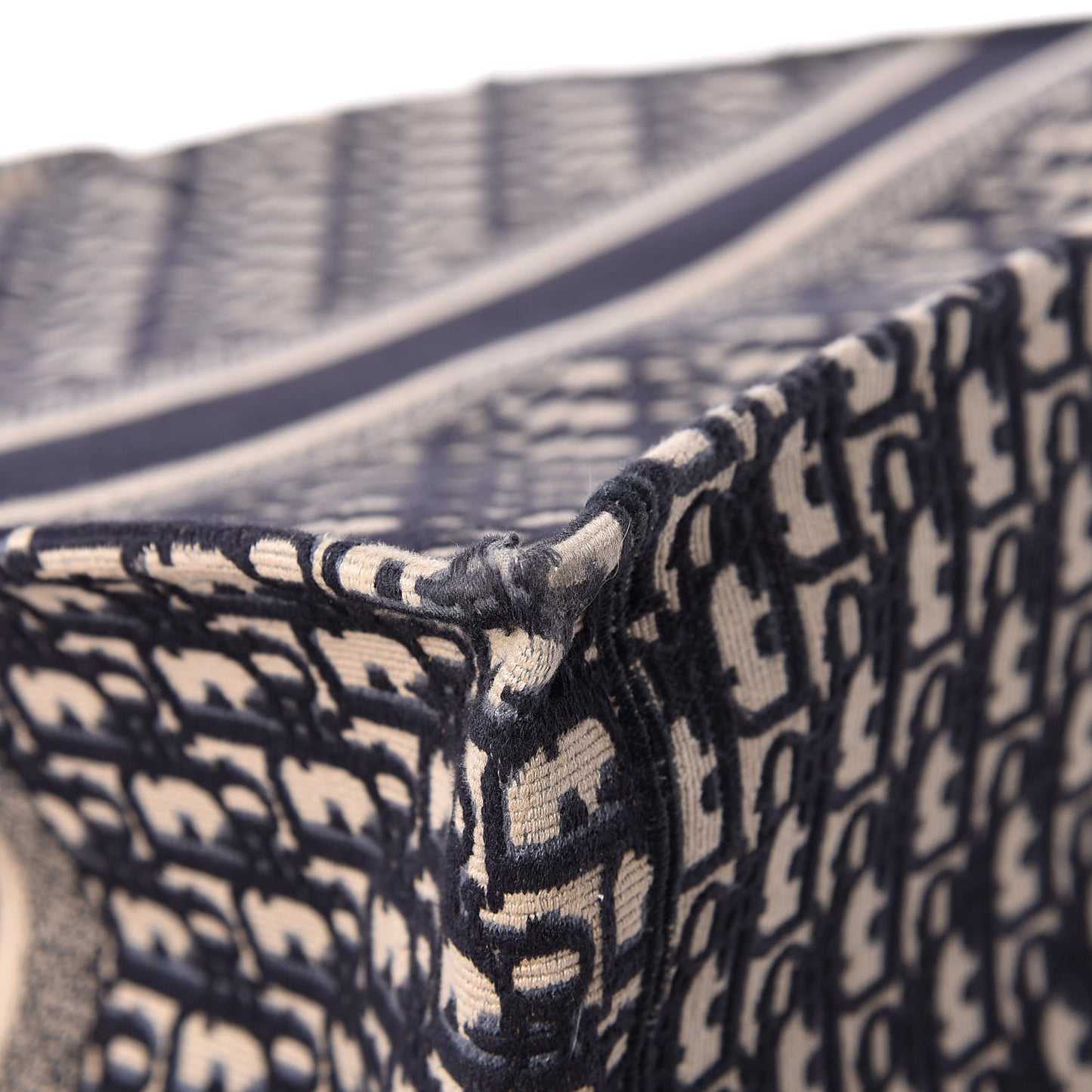 Oblique Book Tote Blue Multicolor